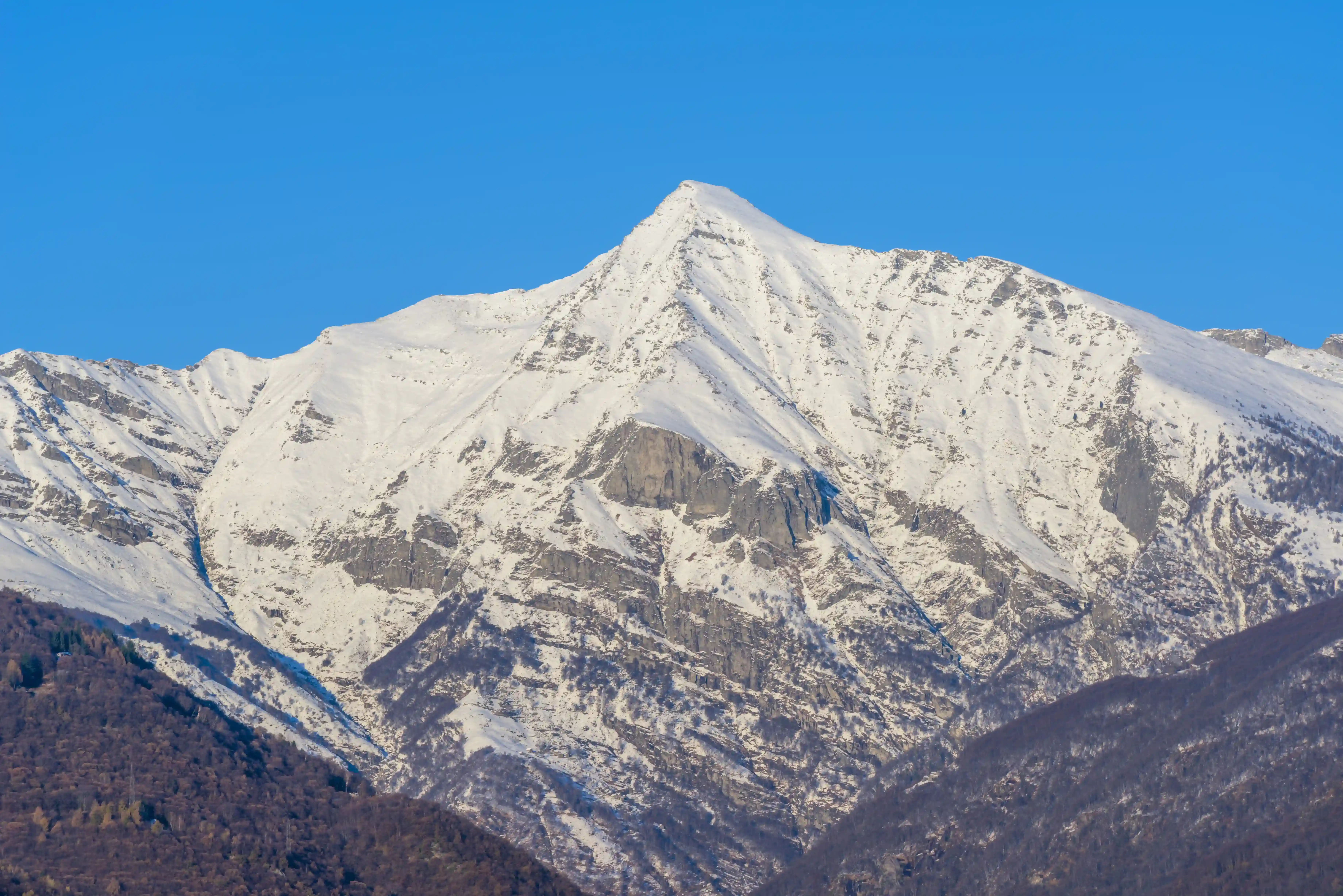 labuche peak covered with snow